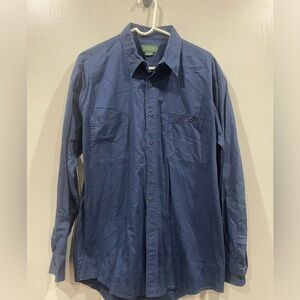 VTG J. Crew Shirt Mens XL Chambray Blue Long Sleeve Button Down Oarsman Y2K 90’s